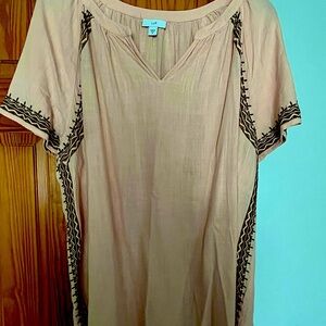 Springtime blouse from J.Jill in pale peach color